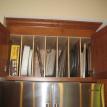 Dividers in cabinet