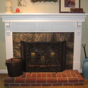 Fireplace Mantel: After